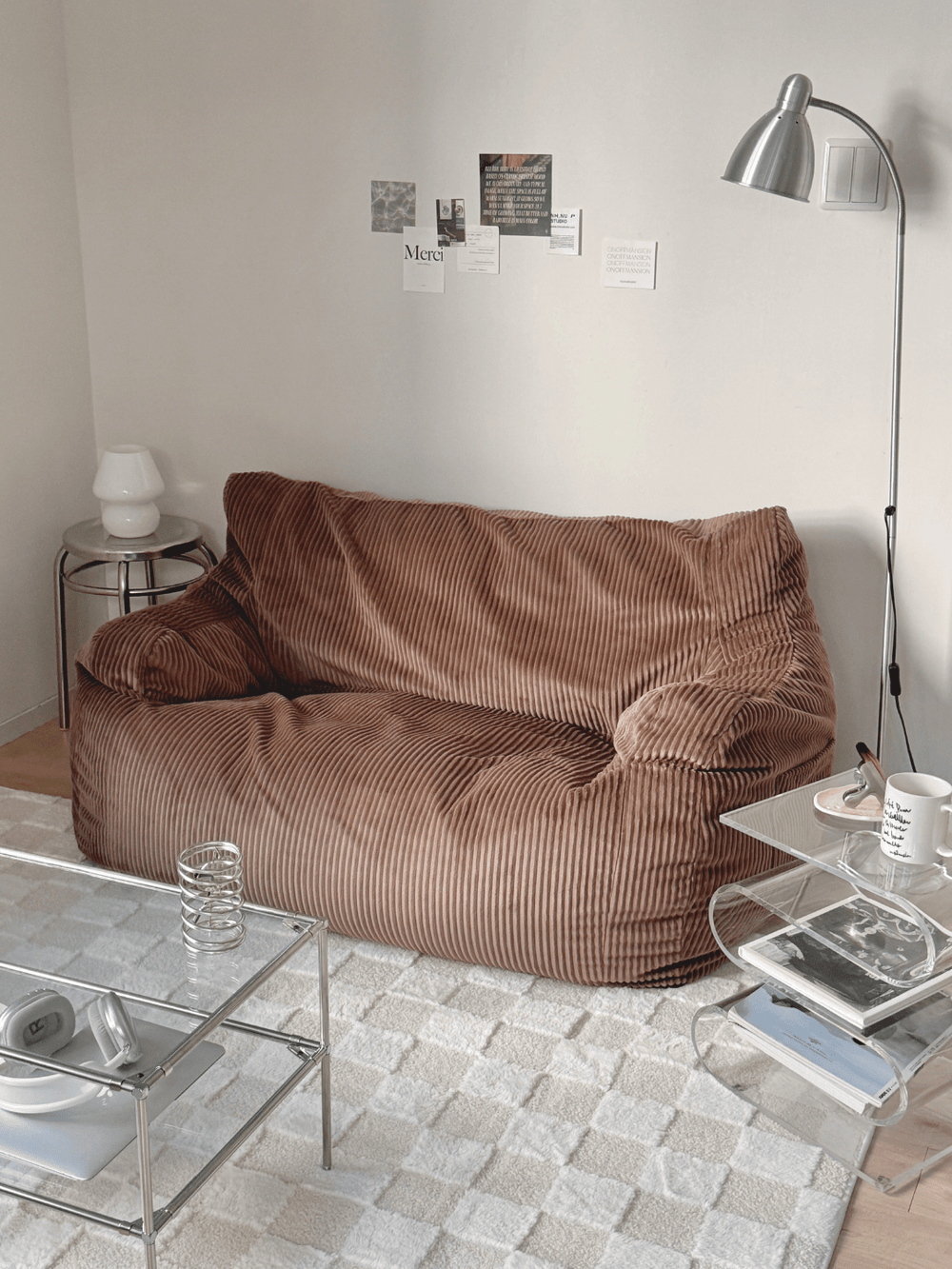 LOOSY｜HUGME 2人掛けビーズソファ 付替カバー – Little Rooms
