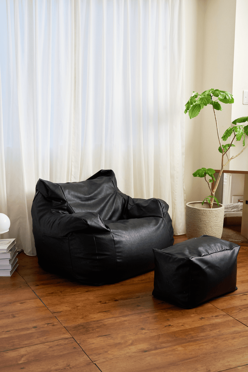 LOOSY ビーズオットマン Matte Black|スツール おしゃれ 一人暮らし LOOSY ビーズオットマン Matte Black|スツール おしゃれ 一人暮らし