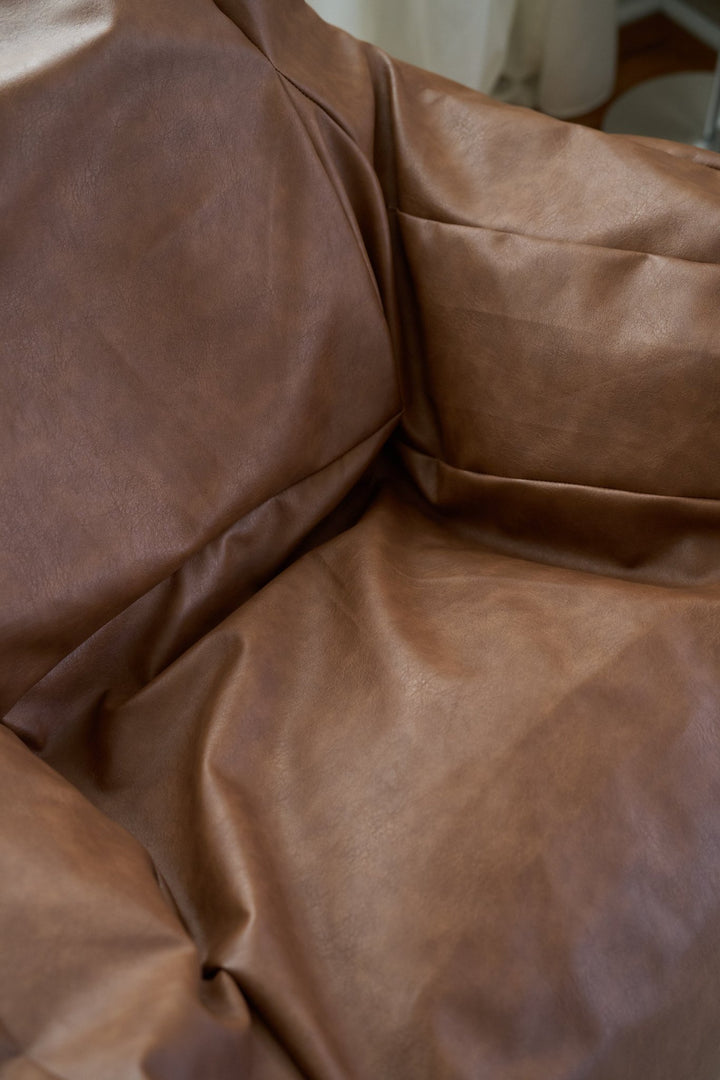 LOOSY 1人掛けビーズソファ Matte Brown｜1人用ソファ おしゃれ