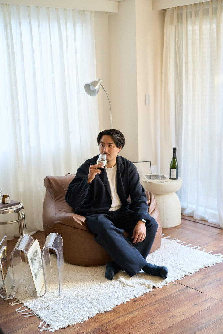 LOOSY 1人掛けビーズソファ 付替カバー Matte Brown｜1人用ソファ