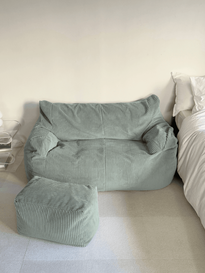 LOOSY 2人掛けビーズソファ 付替カバー Mint｜2人用ソファ おしゃれ