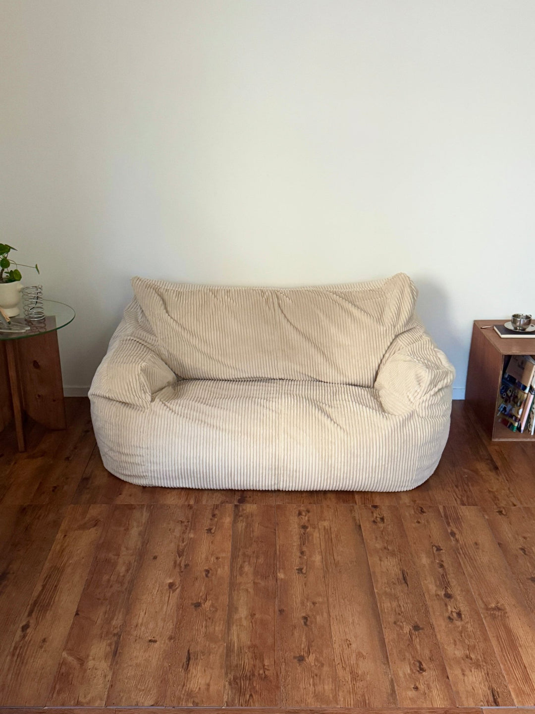 LOOSY2人掛けビーズソファ 付替カバー Beige｜2人用ソファ おしゃれ