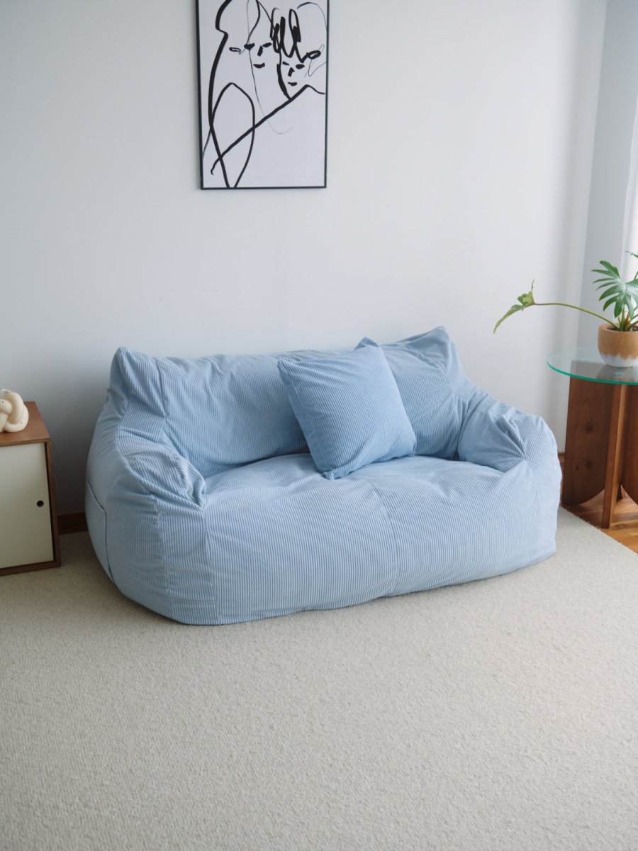 OR - 9035 - LOOSY - HUGME 2人掛けビーズソファ 付替カバー Powder Blue