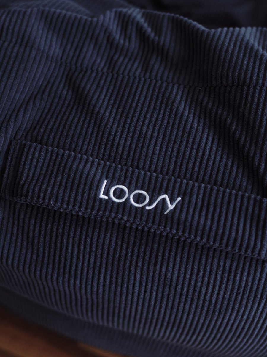 OR - 9036 - LOOSY - HUGME 2人掛けビーズソファ 付替カバー Dark Blue
