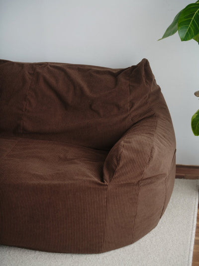 OR - 9038 - LOOSY - HUGME 2人掛けビーズソファ 付替カバー Dark Brown