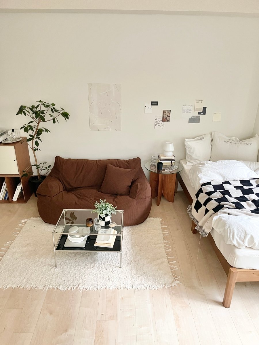 LOOSY 2人掛けビーズソファ 付替カバー Dark Brown｜2人用ソファ