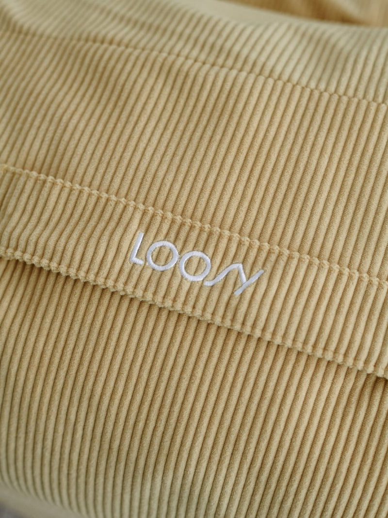 OR - 9039 - LOOSY - HUGME 2人掛けビーズソファ 付替カバー Soft Yellow