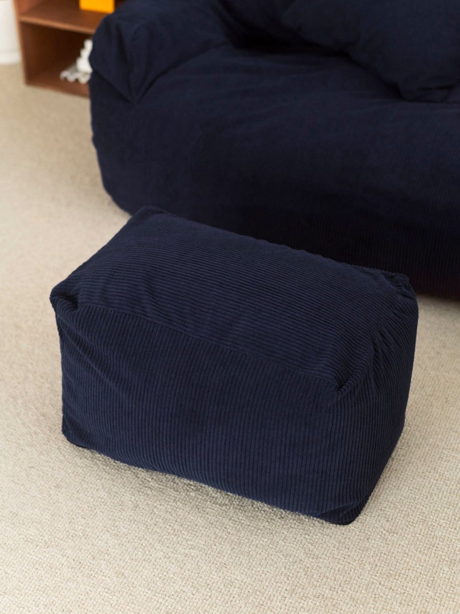 OR - 9041 - LOOSY - HUGME ビーズオットマン 付替カバー Dark Blue