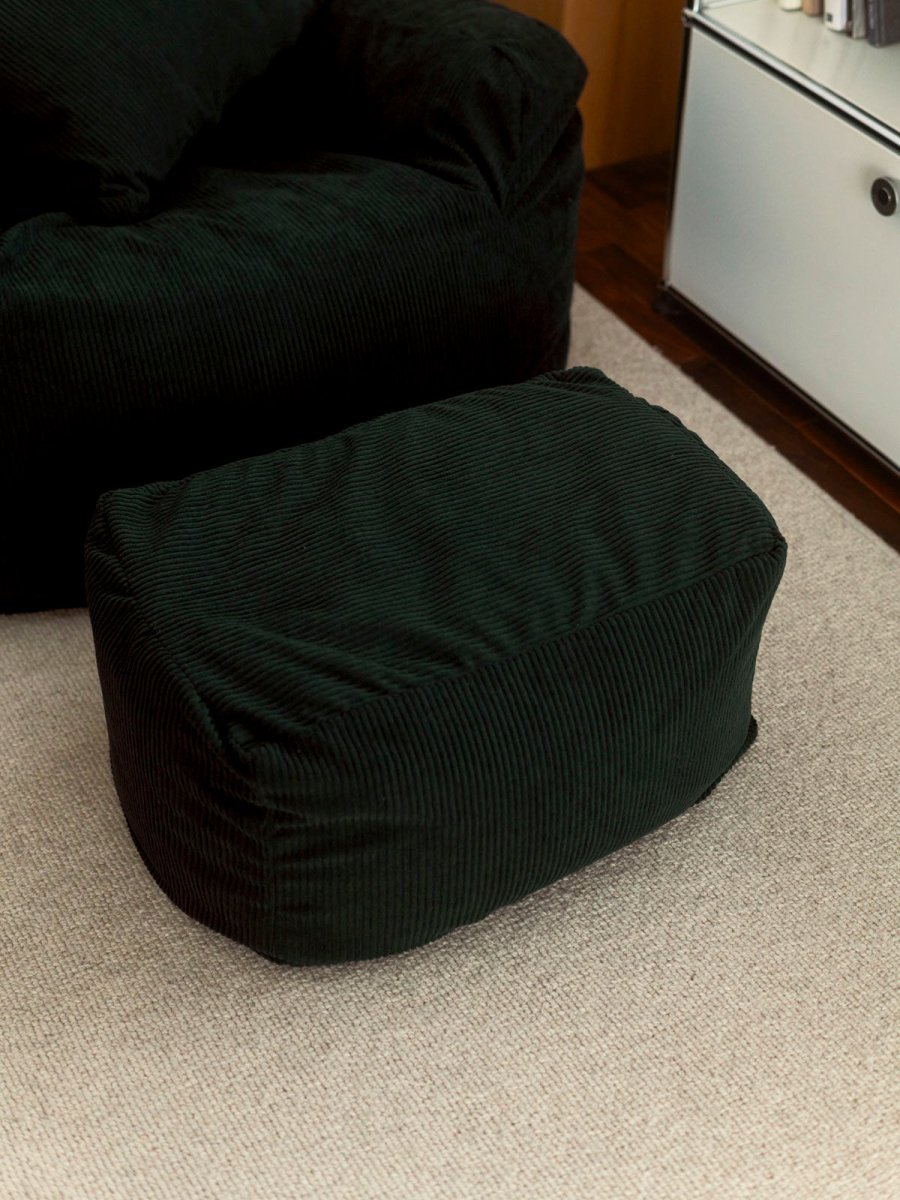 OR - 9042 - LOOSY - HUGME ビーズオットマン 付替カバー Dark Green