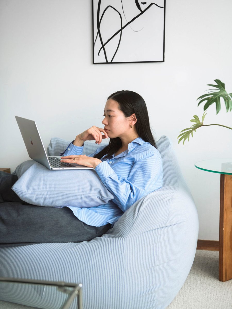 OR - 9045 - LOOSY - HUGME クッションカバー Powder Blue