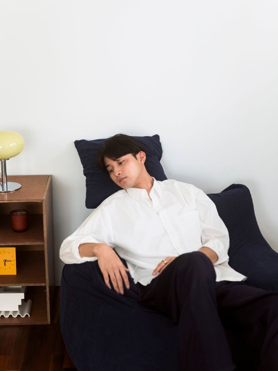 OR - 9046 - LOOSY - HUGME クッションカバー Dark Blue