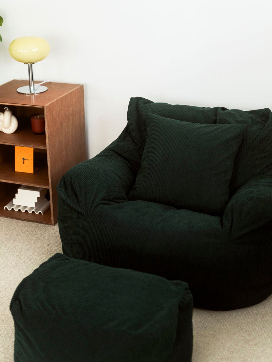 OR - 9047 - LOOSY - HUGME クッションカバー Dark Green