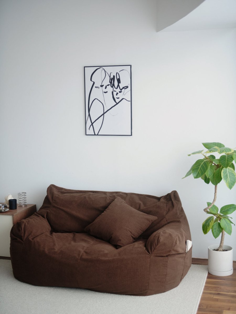 OR - 9048 - LOOSY - HUGME クッションカバー Dark Brown