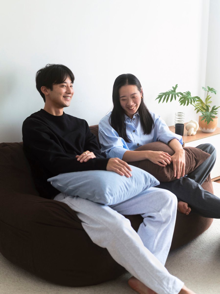 OR - 9048 - LOOSY - HUGME クッションカバー Dark Brown