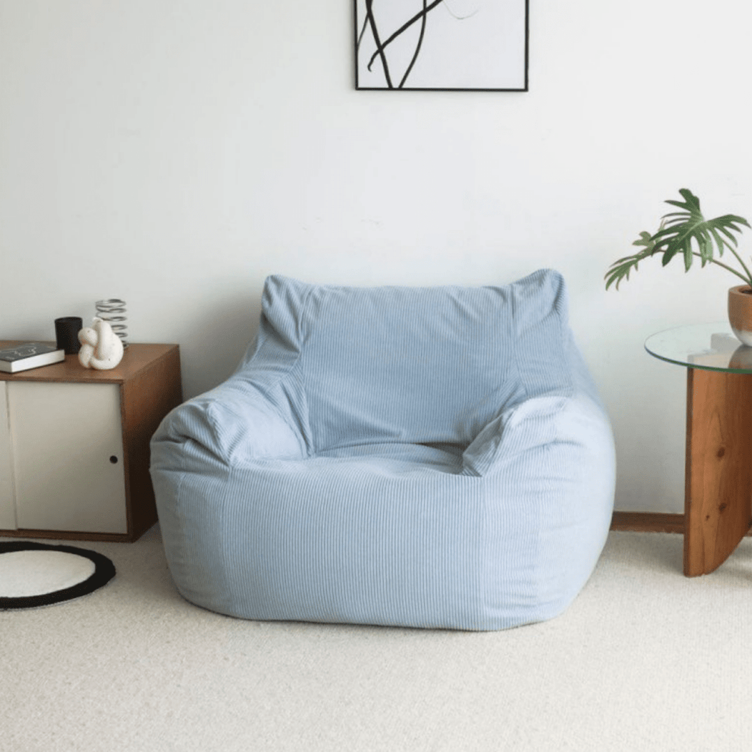 LOOSY 1人掛けビーズソファ Powder Blue LOOSY 1人掛けビーズソファ Powder Blue｜1人用ソファ おしゃれ