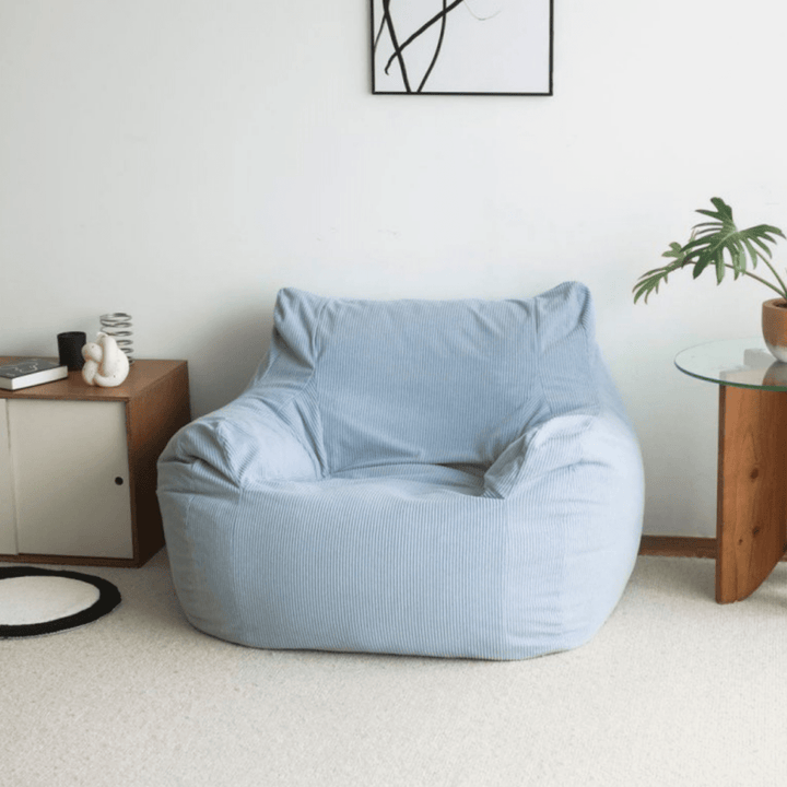 LOOSY 1人掛けビーズソファ Powder Blue｜1人用ソファ おしゃれ