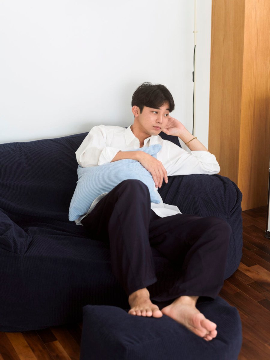 LOOSY HUG ME ビーズソファ　ネイビー LOOSY 2人掛けビーズソファ Navy｜2人用ソファ おしゃれ