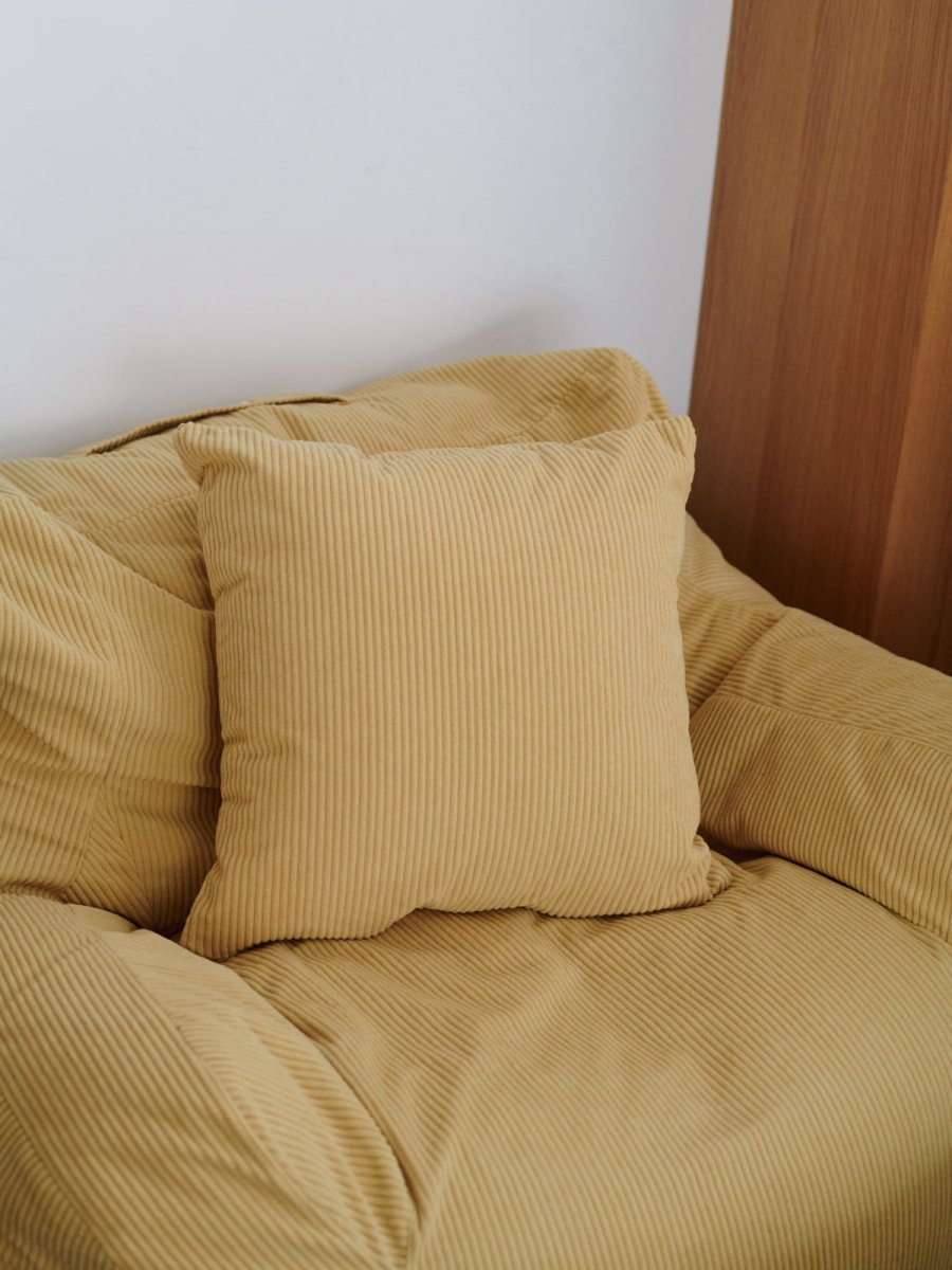 OR - 9105 - LOOSY - HUGME 2人掛けビーズソファ Soft Yellow