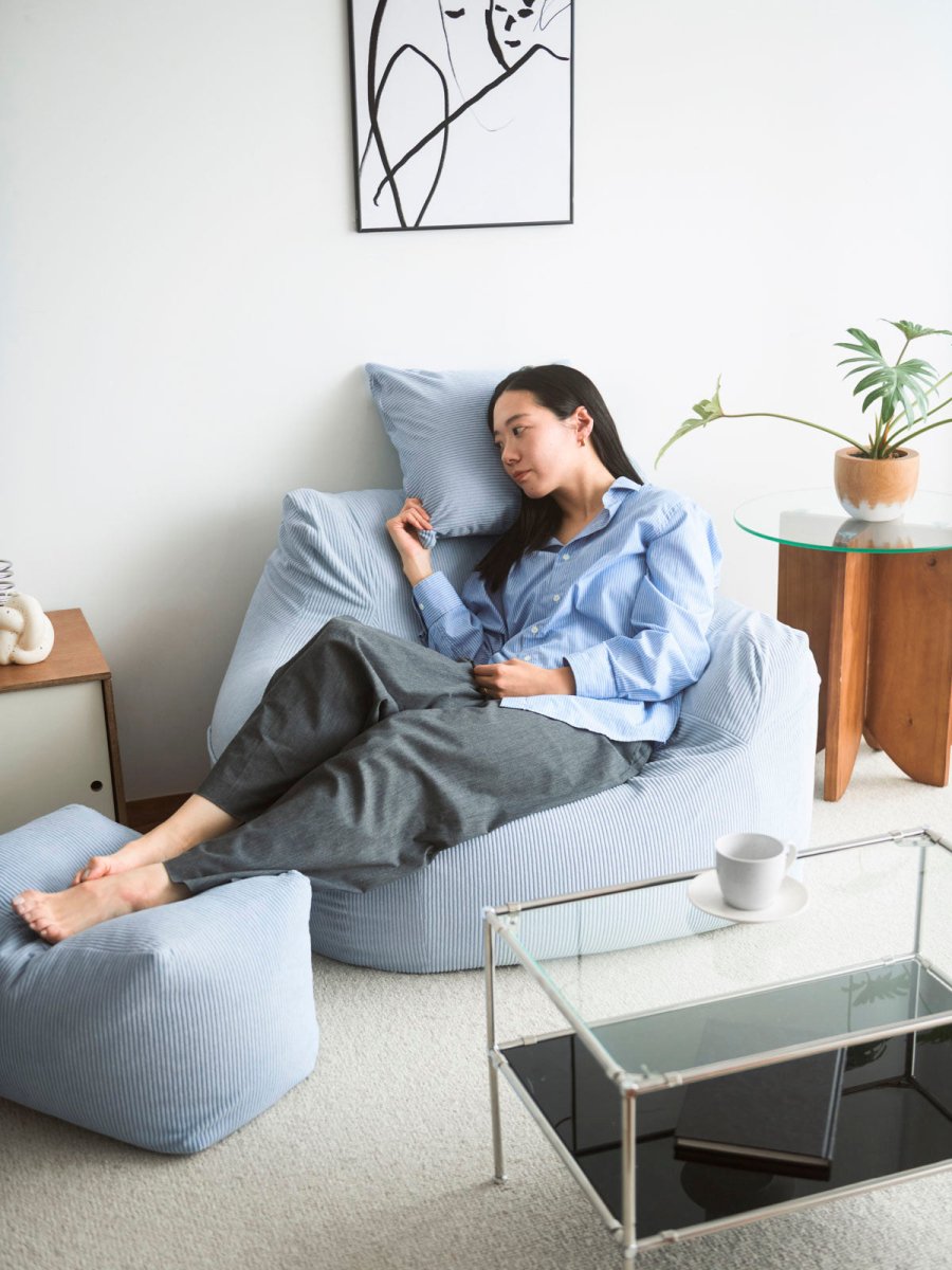 LOOSY オットマン　HUGME HUGME 1人掛けビーズソファ MINT #LOOSY #ルージー #beanbag #sofa