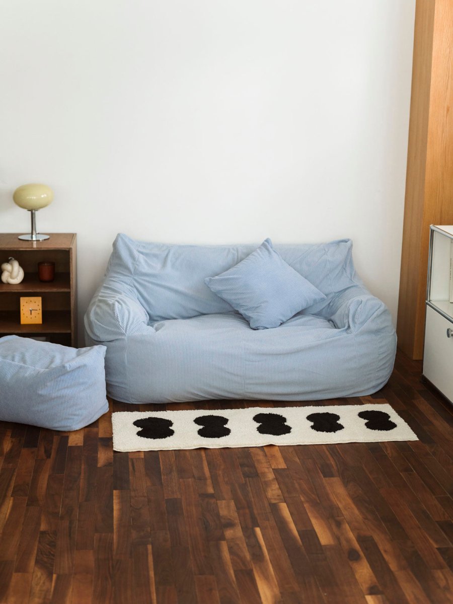 OR - 9106 - LOOSY - HUGME ビーズオットマン Powder Blue