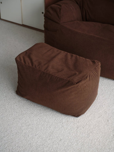 OR - 9109 - LOOSY - HUGME ビーズオットマン Dark Brown