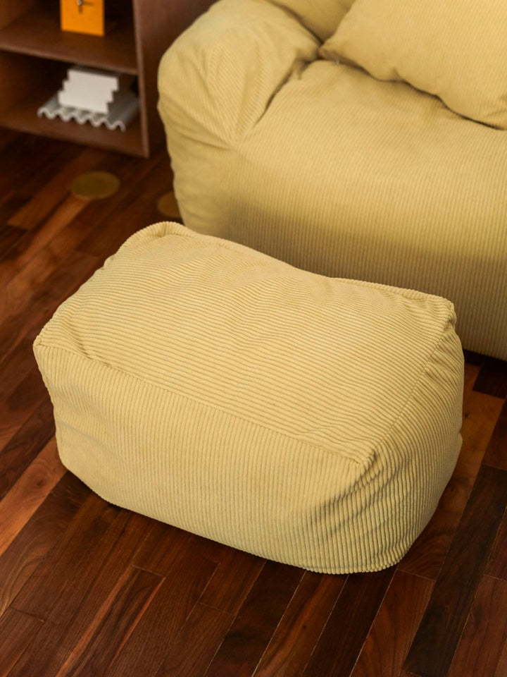 LOOSY ビーズオットマン Soft Yellow｜スツール おしゃれ 一人暮らし
