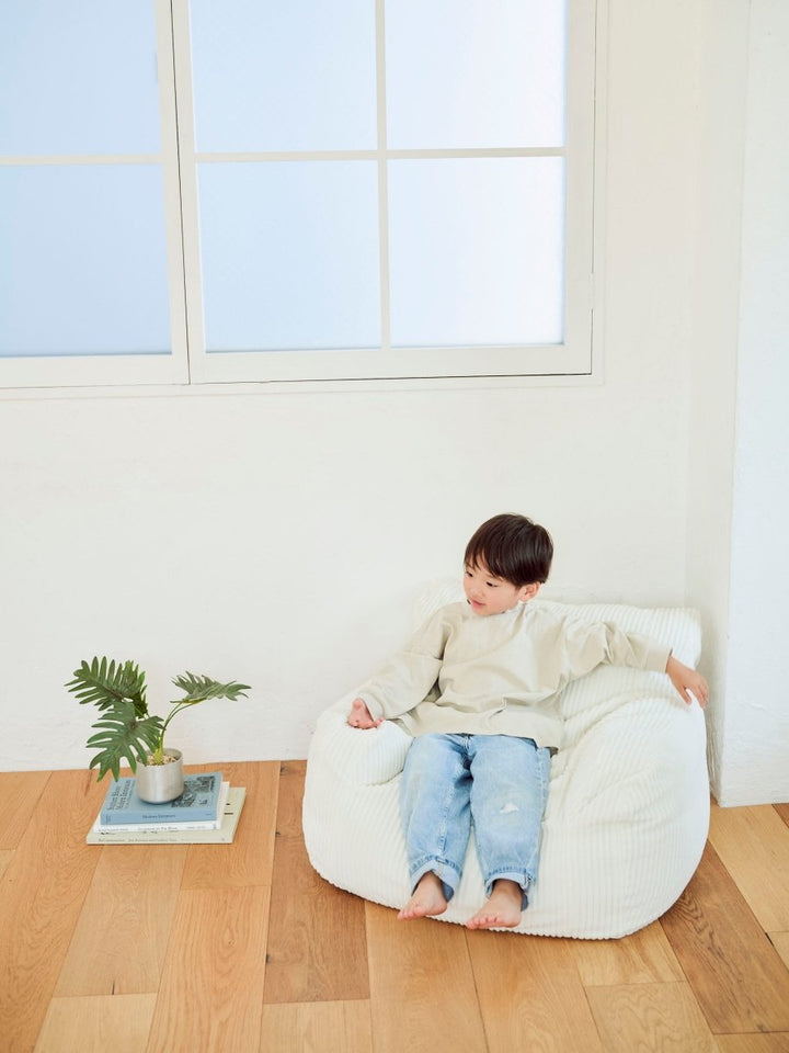 LOOSY 1人掛けビーズソファ ミニ Ivory｜1人用ソファ おしゃれ