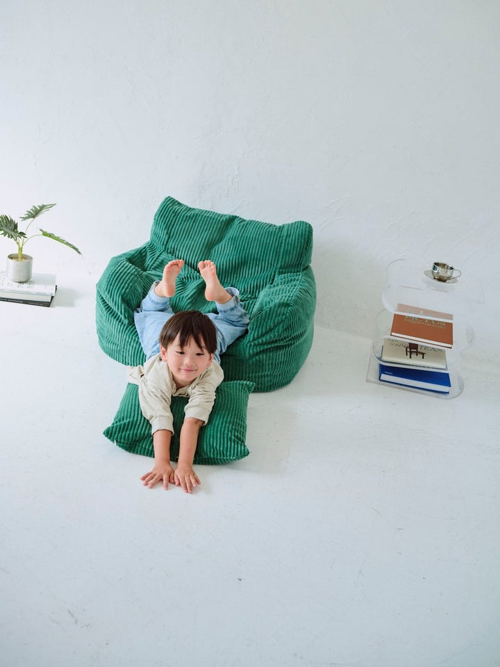 LOOSY 1人掛けビーズソファ ミニ Green｜1人用ソファ おしゃれ