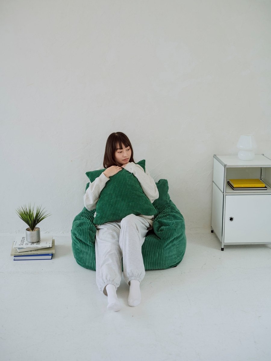 LOOSY 1人掛けビーズソファ ミニ Green｜1人用ソファ おしゃれ