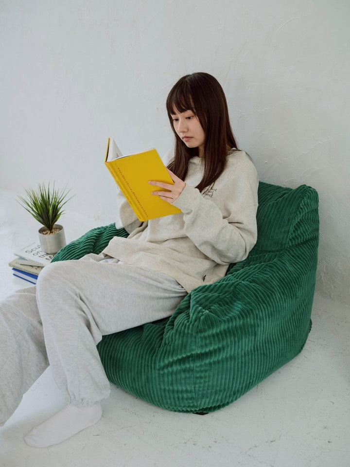 LOOSY 1人掛けビーズソファ ミニ Green｜1人用ソファ おしゃれ