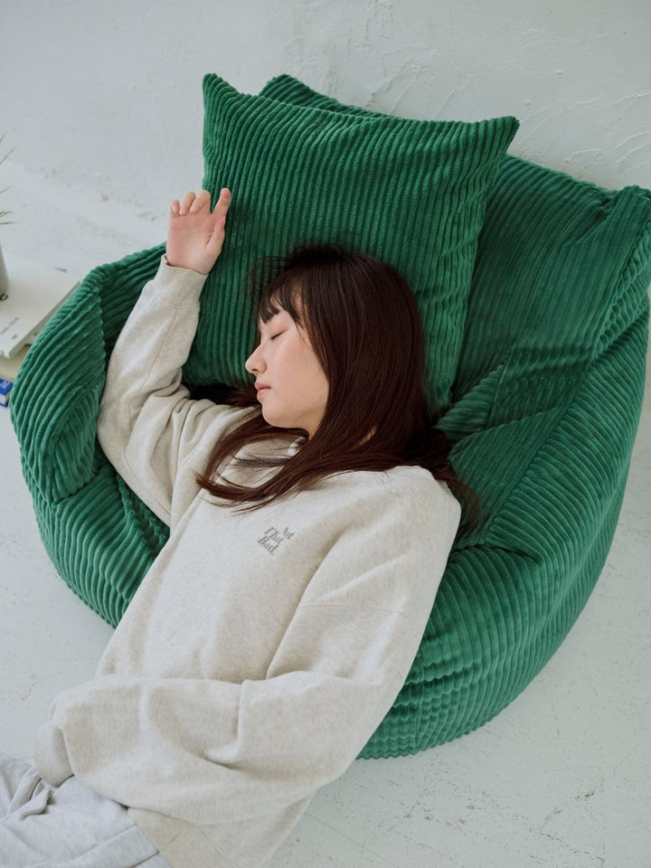 LOOSY 1人掛けビーズソファ ミニ Green｜1人用ソファ おしゃれ