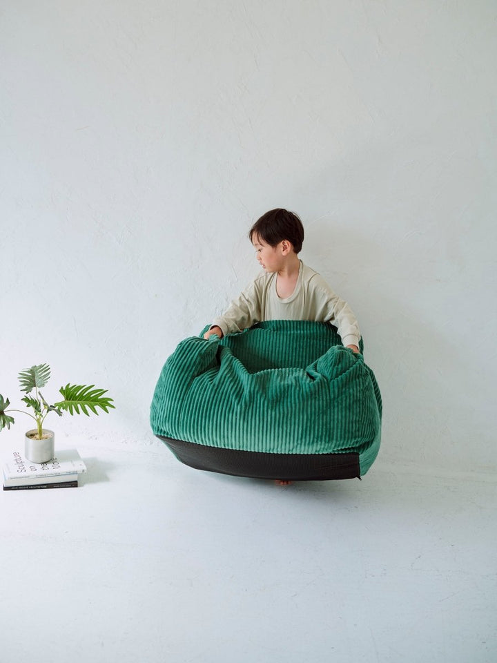 LOOSY 1人掛けビーズソファ ミニ Green｜1人用ソファ おしゃれ