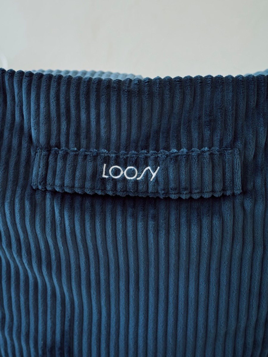 OR - 9199 - LOOSY - HUGME 1人掛けビーズソファ ミニ Navy 付替カバー