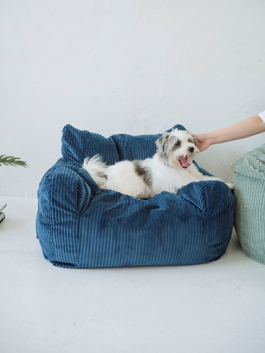 HUGME LOOSY 1人掛けビーズソファ &クッションカバーNAVY HUGME 1人掛けビーズソファ NAVY #LOOSY #ルージー #beanbag