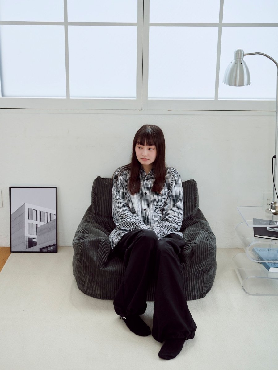 LOOSY 1人掛けビーズソファ ミニ Charcoal｜1人用ソファ おしゃれ