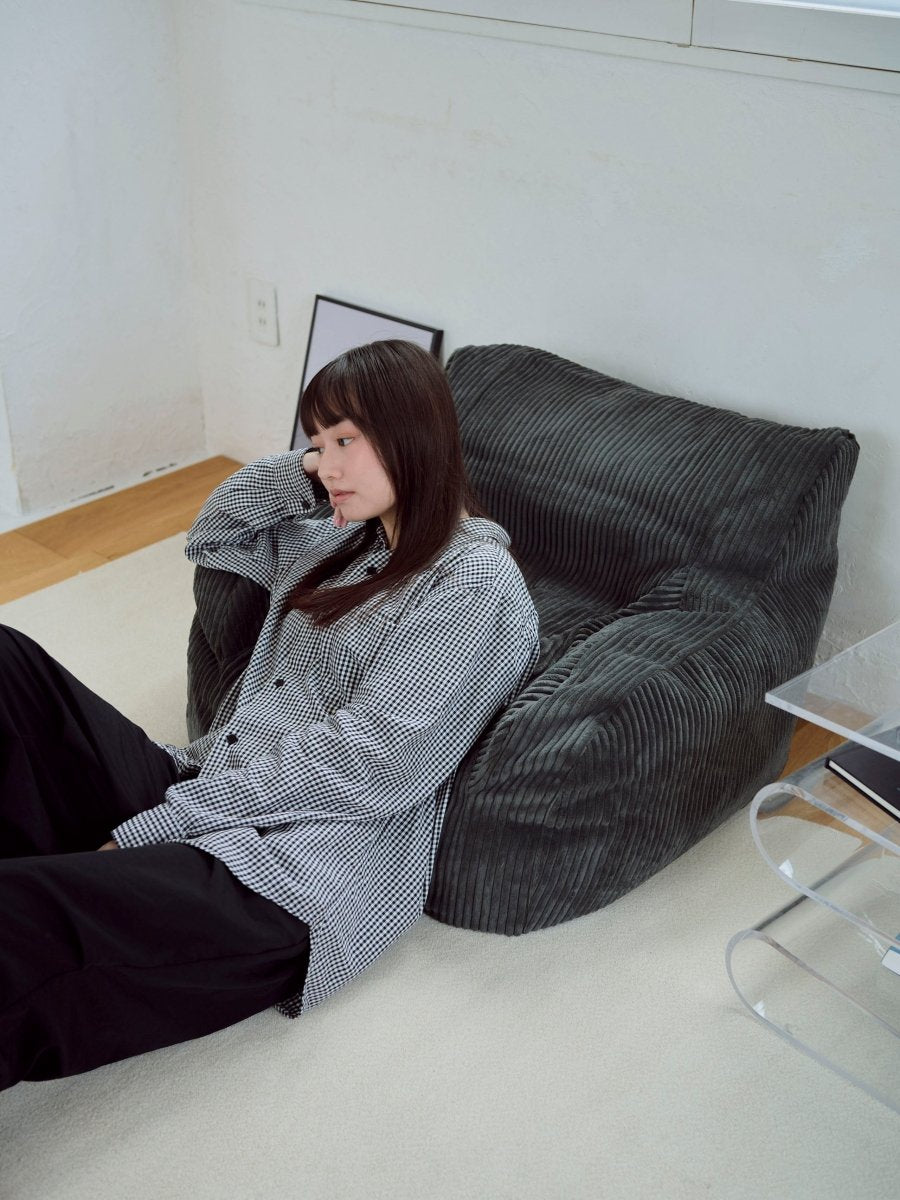 LOOSY HUGME 1人掛けビーズソファ CHARCOAL HUGME 1人掛けビーズソファ Charcoal｜1人用ソファ おしゃれ