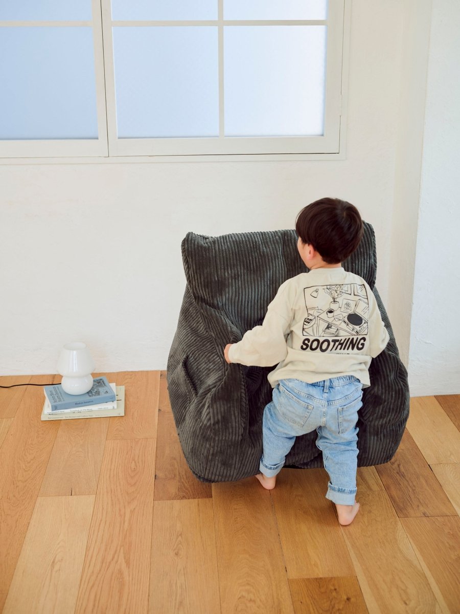 Loosy HUGME 1人掛けビーズソファ CHARCOAL LOOSY 1人掛けビーズソファ Charcoal｜1人用ソファ おしゃれ