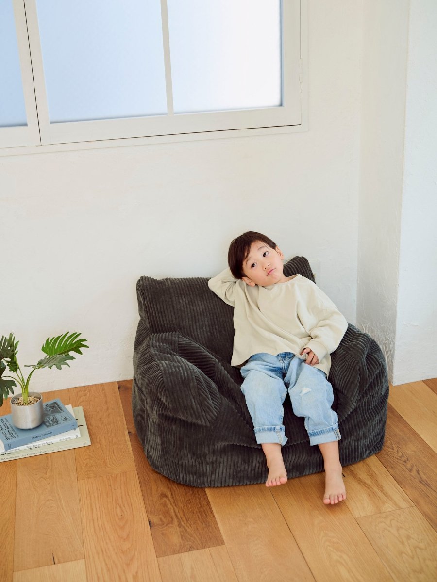 Loosy HUGME 1人掛けビーズソファ CHARCOAL HUGME 1人掛けビーズソファ Charcoal｜1人用ソファ おしゃれ