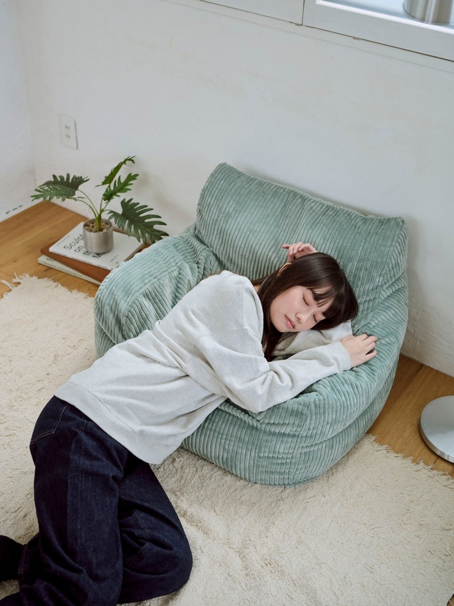 OR - 9203 - LOOSY - HUGME 1人掛けビーズソファ ミニ Mint 付替カバー