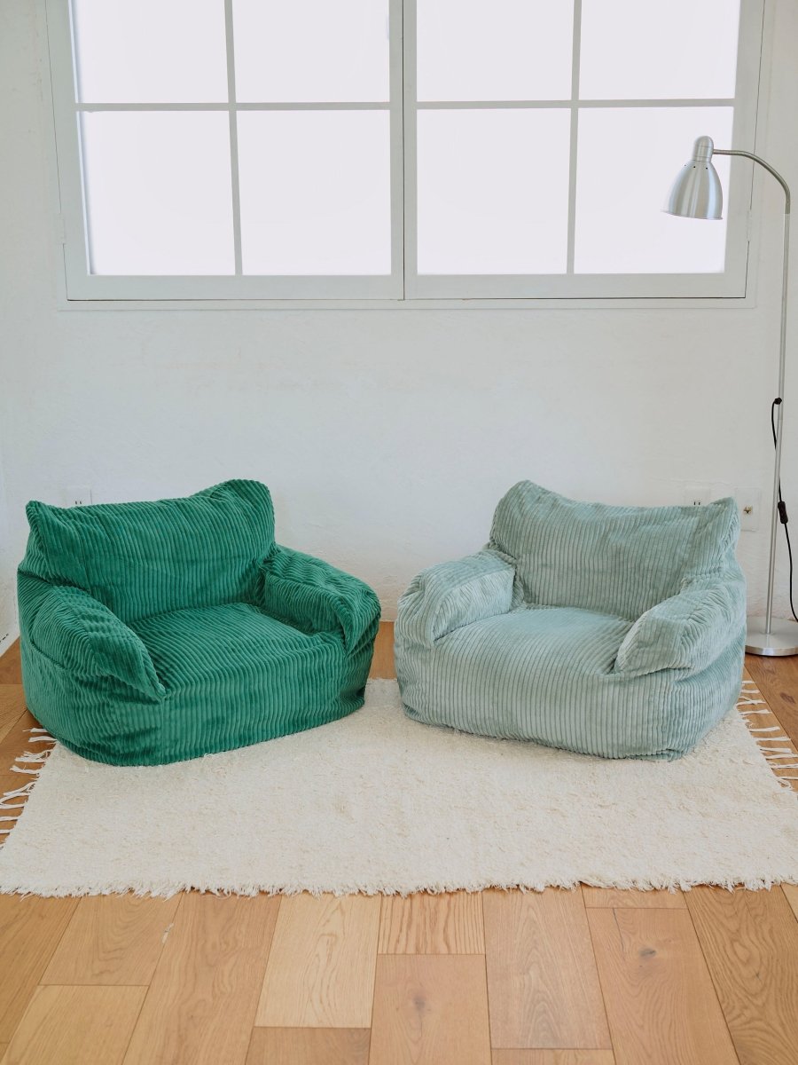 LOOSY 1人掛けビーズソファ ミニ Mint 付替カバー｜1人用ソファ