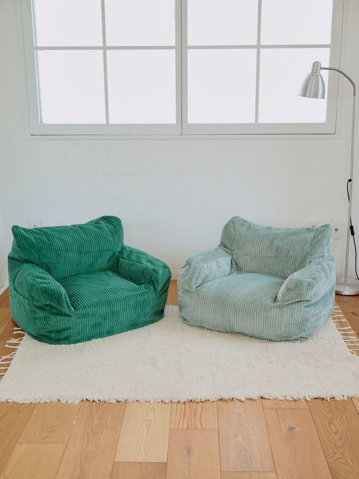 LOOSY 1人掛けビーズソファ ミニ Mint 付替カバー｜1人用ソファ