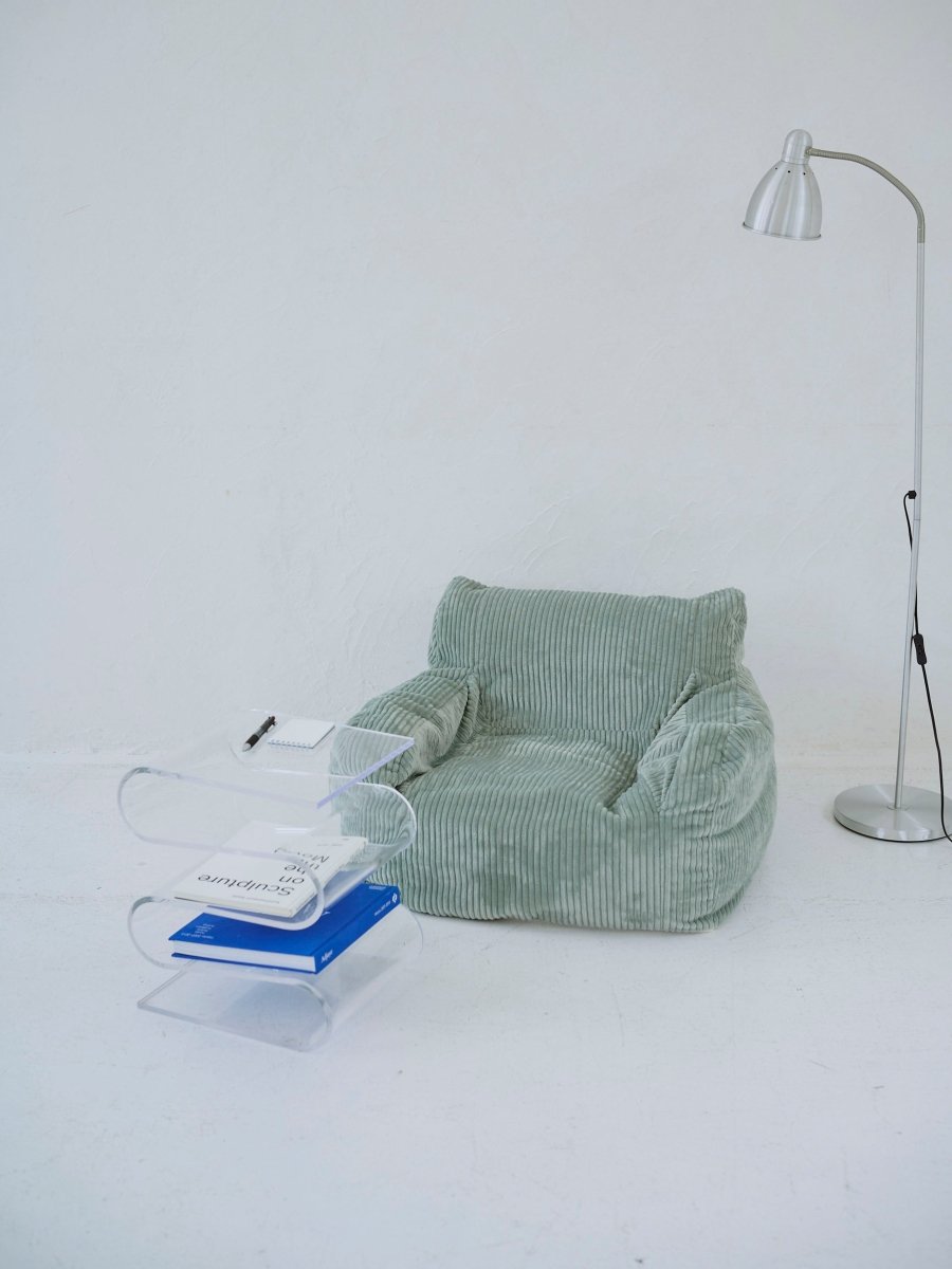 LOOSY 1人掛けビーズソファ ミニ Mint 付替カバー｜1人用ソファ