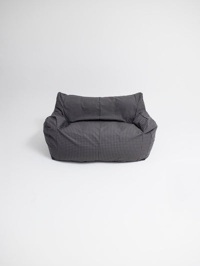 OR - 9566 - LOOSY - HUGME 2人掛けビーズソファ Charcoal Check