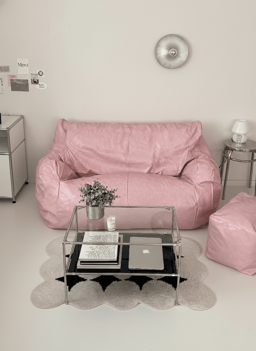 ANEMONE ビーズソファ IVORY ルーシー LOOSY 2人掛けビーズソファ Ivory｜2人用ソファ おしゃれ 一人暮らし