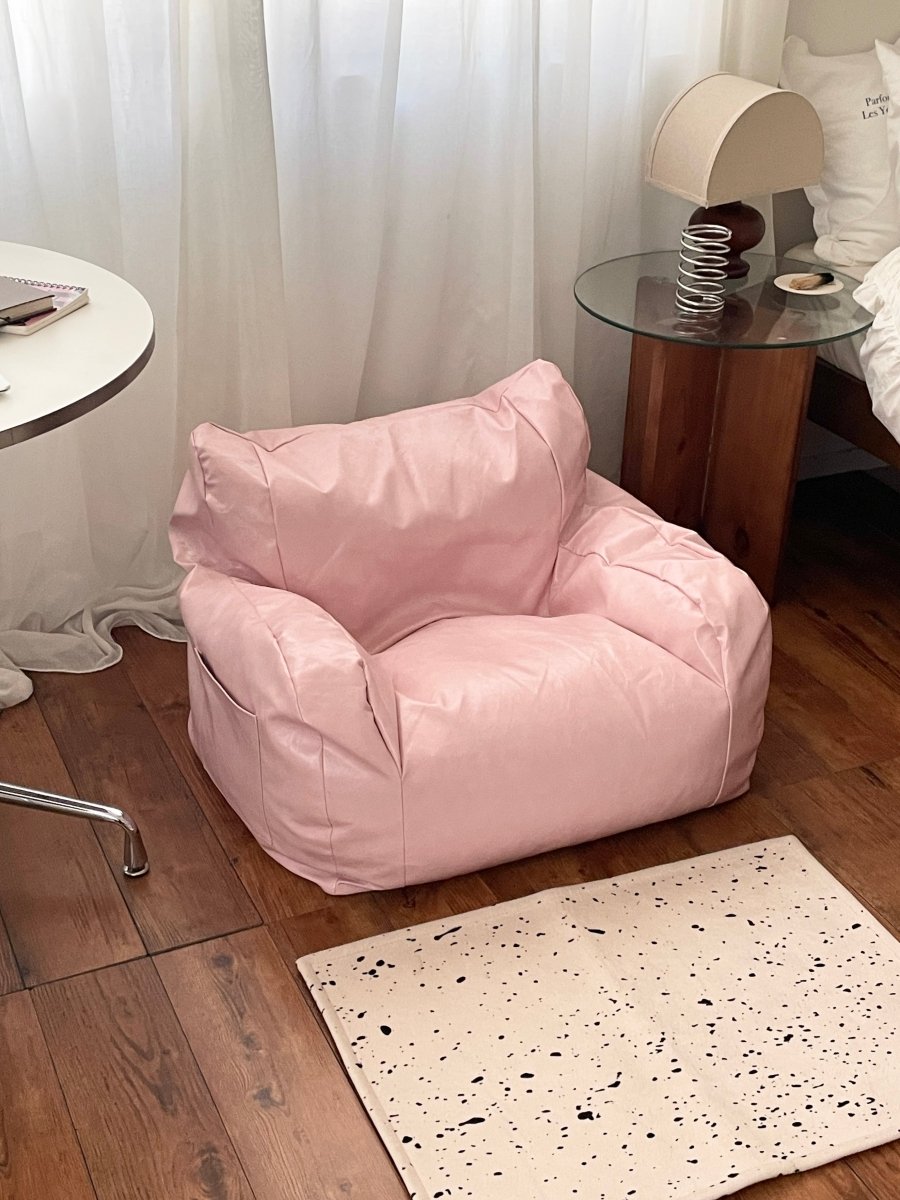 公式】LOOSY 1人掛けビーズソファ ミニ Glossy Pink｜1人用ソファ 