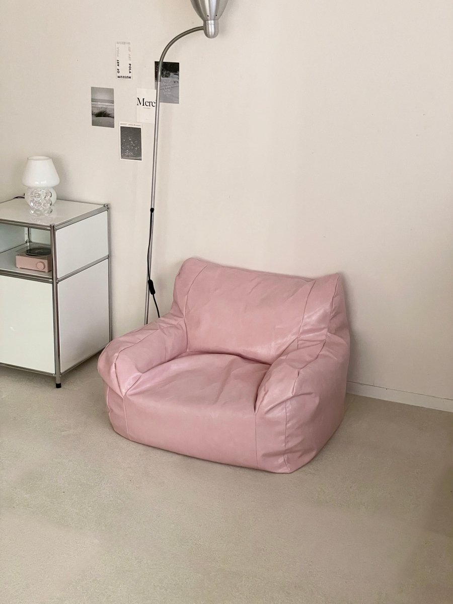 公式】LOOSY 1人掛けビーズソファ ミニ Glossy Pink｜1人用ソファ