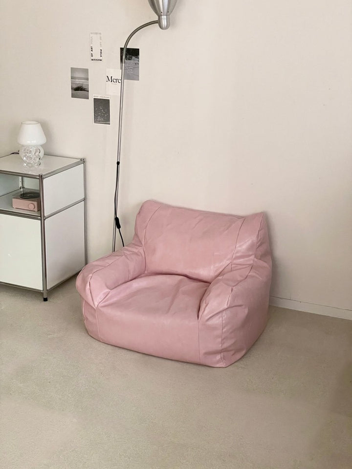公式】LOOSY 1人掛けビーズソファ ミニ Glossy Pink｜1人用ソファ
