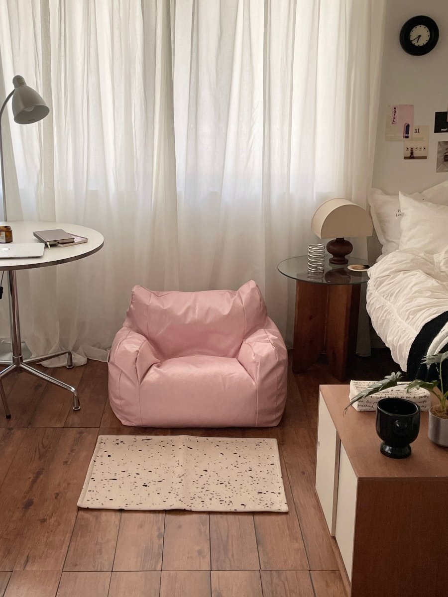公式】LOOSY 1人掛けビーズソファ ミニ Glossy Pink｜1人用ソファ
