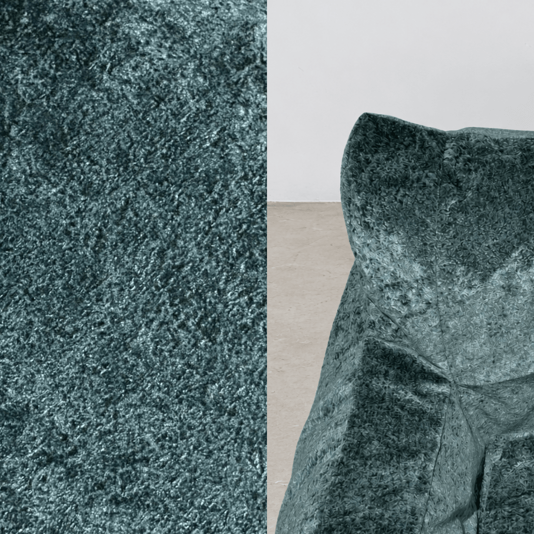 SE-10380-LOOSY-LOOSY 1人掛けビーズソファ Rich Chenille -Turquoise