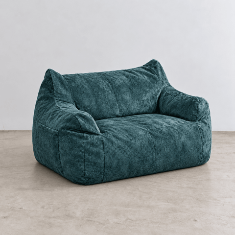 SE-10381-LOOSY-LOOSY 2人掛けビーズソファ Rich Chenille -Turquoise